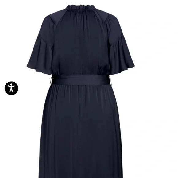 NEW City Chic ruffle midi dress - Picture 4 of 10